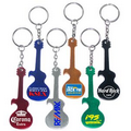 Guitar Shaped Aluminum Bottle Opener with Key Chain